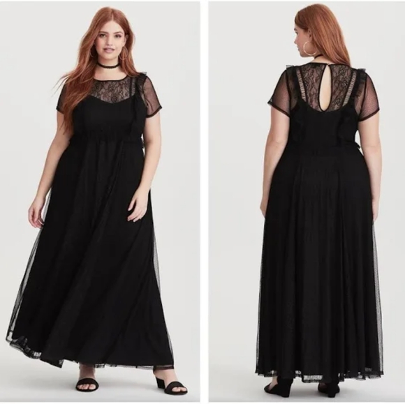 TORRID RUNWAY sheer lace dress - Picture 5 of 6